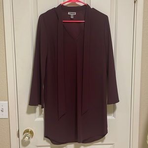 Chelsea 28 long sleeve plum dress